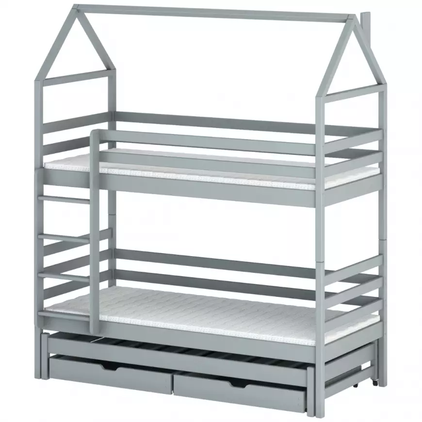 Posteľ Domček Dalia 80x160 grey