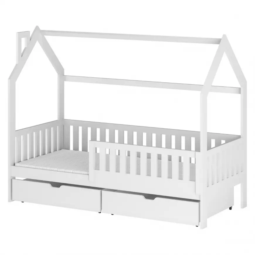 Posteľ Domček Natan 80x160 white