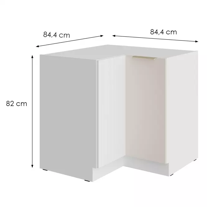 Kuchyňská Skříňka Nicea 90x90 DN 2F BB pískově béžová,2