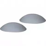 Dveřní zarážka průměr 60 mm samolepicí šedá 2 ks
