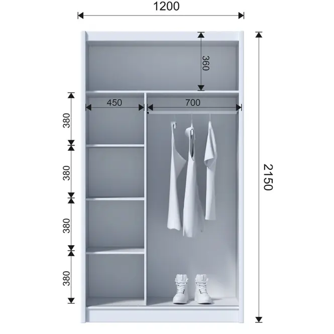 Šatní skříň Multi 120 sonoma,3