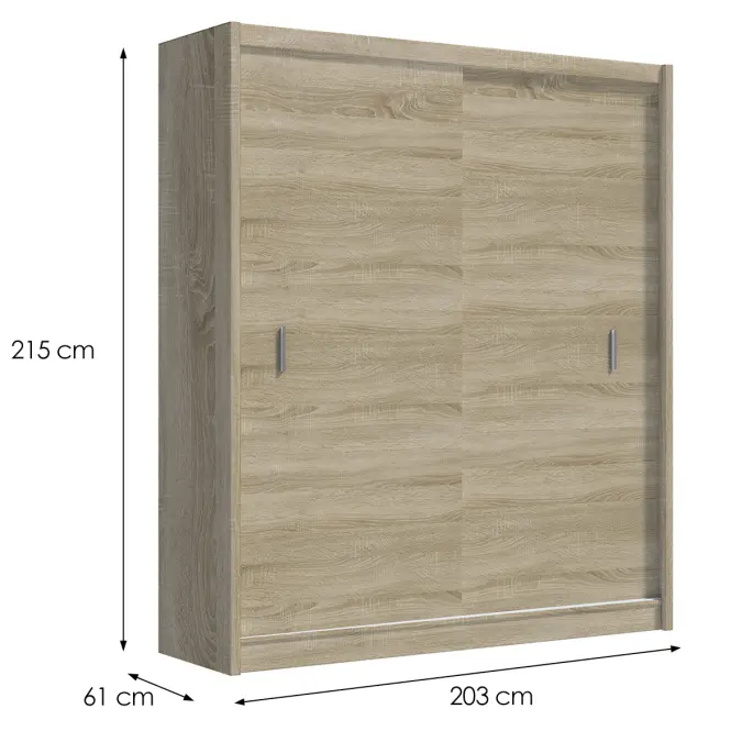 Šatní skříň Multi 203 sonoma,2