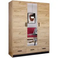 Šatní skříň Sophie 150 craft/černá
