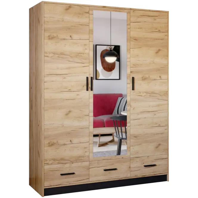 Šatní skříň Sophie 150 craft/černá