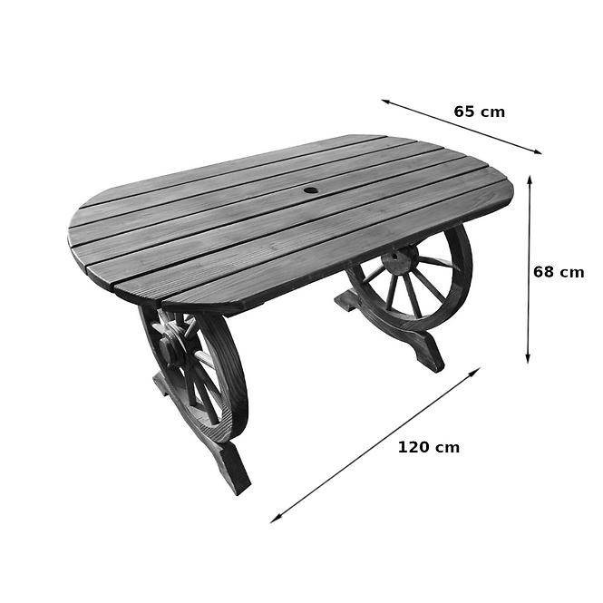 Dřevěný stůl 120x65x68 ,2