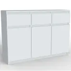 Komoda Merg 3D3S bílá