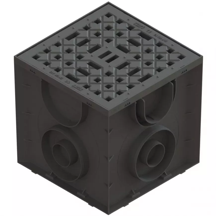 Baumax.cz: Kanalizační vpusť dvorní polypropylenová mříž 24,6x25x25 cm