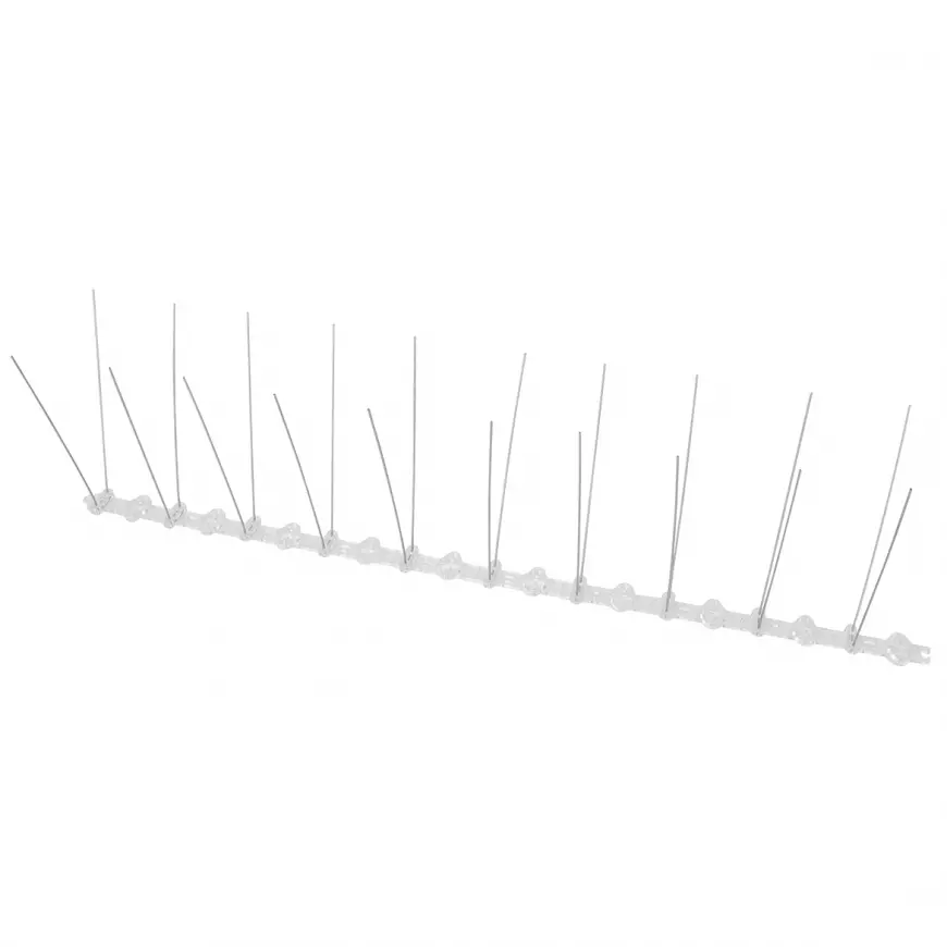 Hroty proti ptákům na plastovém podstavci 2x120x500 mm