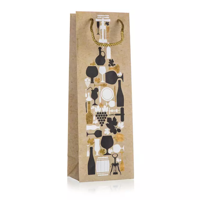 Dárková taška Bottles 12x35x9 cm