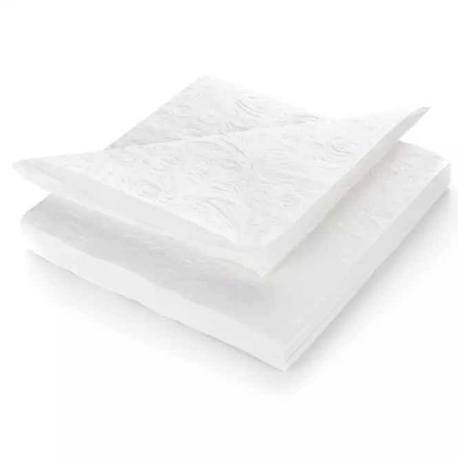 Ubrousky papírové 33x33cm 20ks bílé 29251581