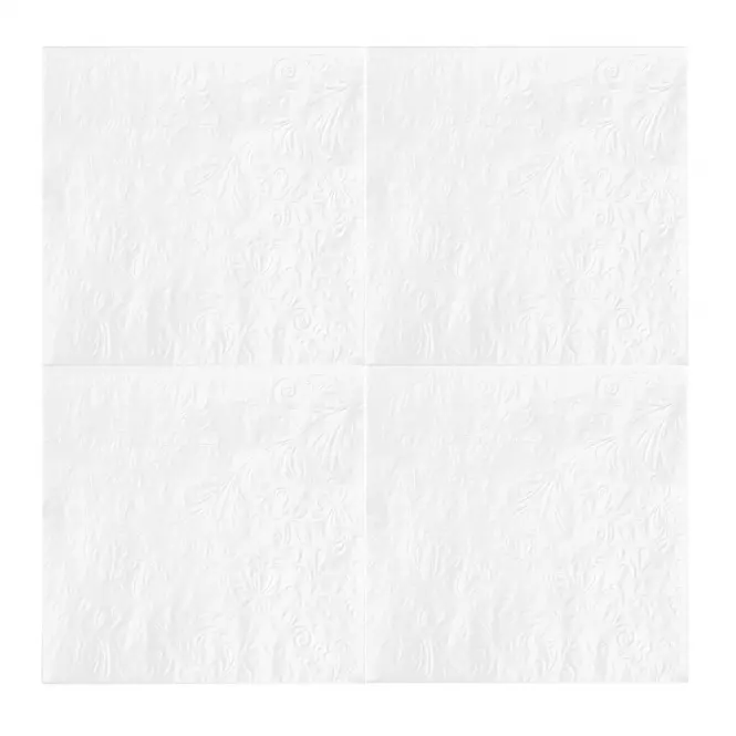 Ubrousky papírové 33x33cm 20ks bílé 29251581