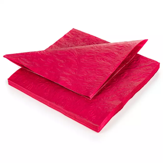 Ubrousky papírové 33x33 cm 20 ks vínové 29251582