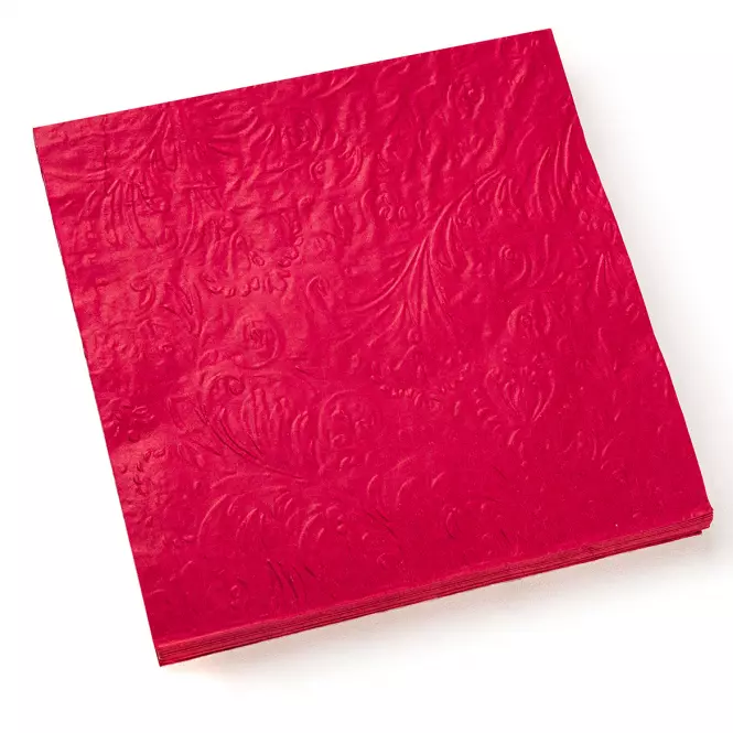 Ubrousky papírové 33x33 cm 20 ks vínové 29251582