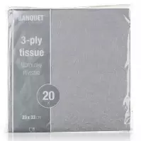 Ubrousky papírové 33x33 cm 20sks šedé 29251583