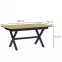 Stůl X 160/200x76x90 artisan/černý,2