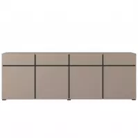 Komoda Cross 4D4S congo/černá