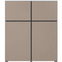 Komoda Cross vysoká 4D congo/černá
