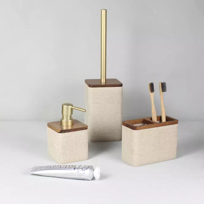 Hrnek na zubní kartáček pl-5554-sa-beige