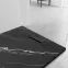Sprchová vanička čtvercová Magnum Carrara Black 90x90x2,5 Rea K7003,3