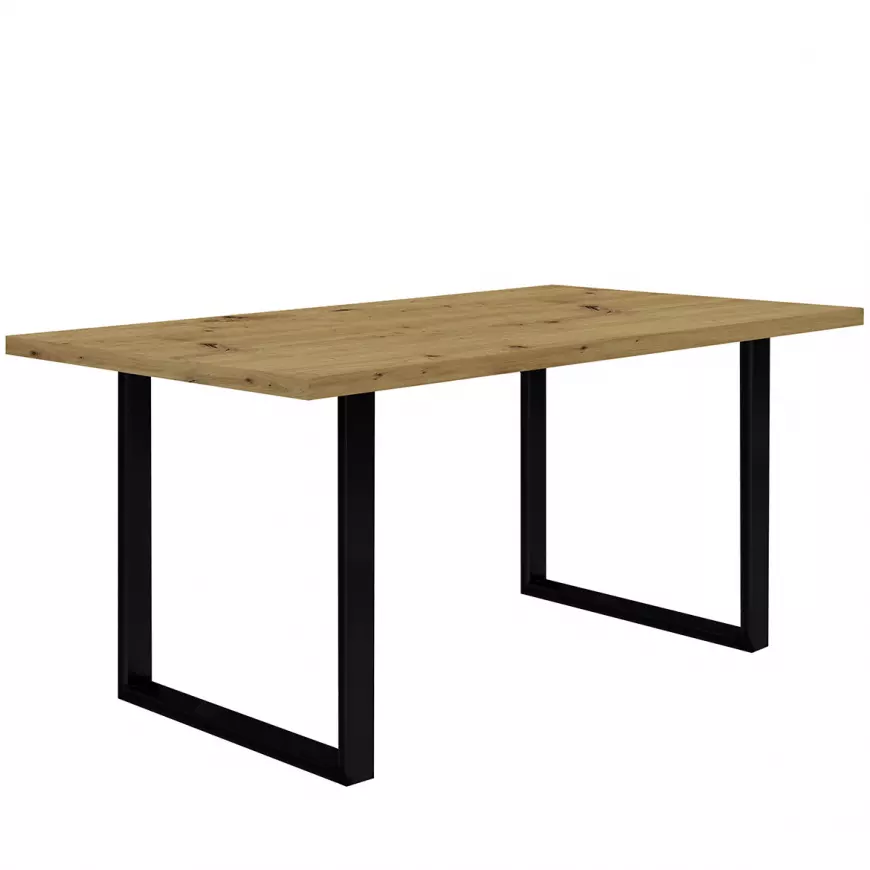 Stůl Tarazjus 160 cm TBLT442-D78-904 dub artisan/černá