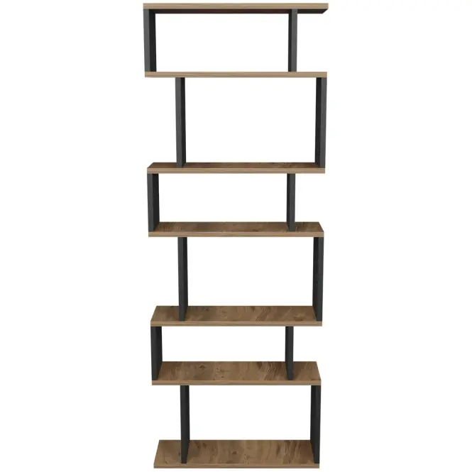Regál FD-ZMBS-071 antracit/natural