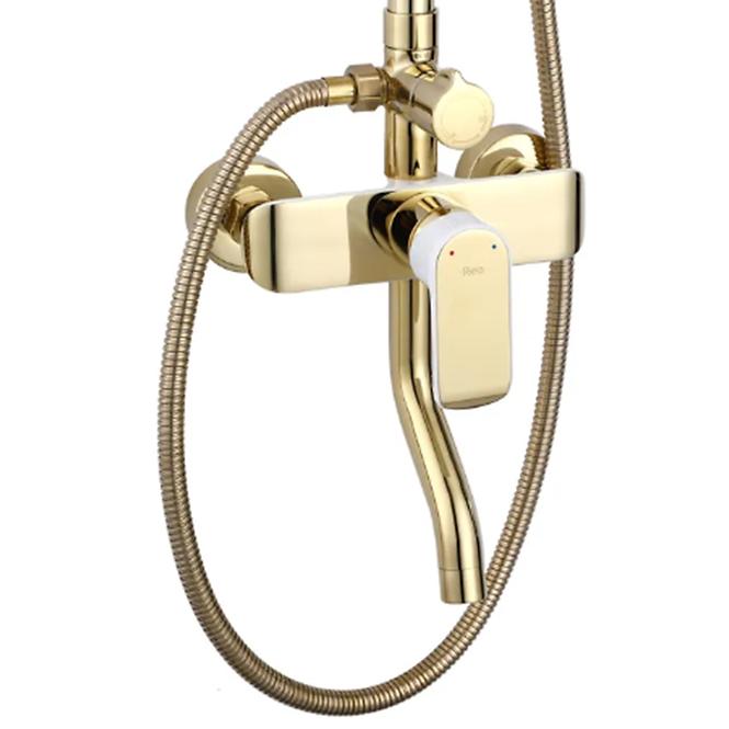 Sprchový set Rea Bloom bílá/zlato,4