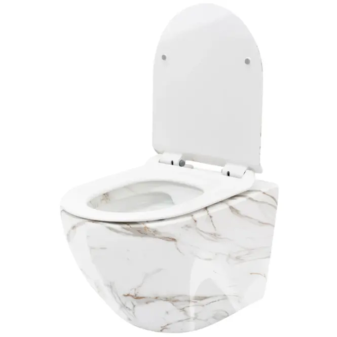 WC závěsné Carlos duroplast/Slim/Zm Lava Shiny