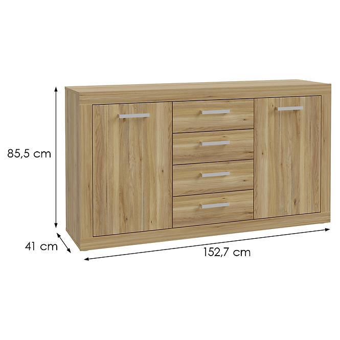 Komoda Talino 2D4S dub Mauvella Tbbk231-D108,3