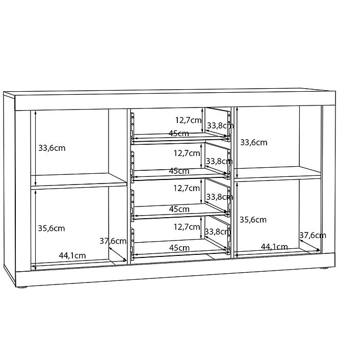 Komoda Talino 2D4S dub Mauvella Tbbk231-D108,6