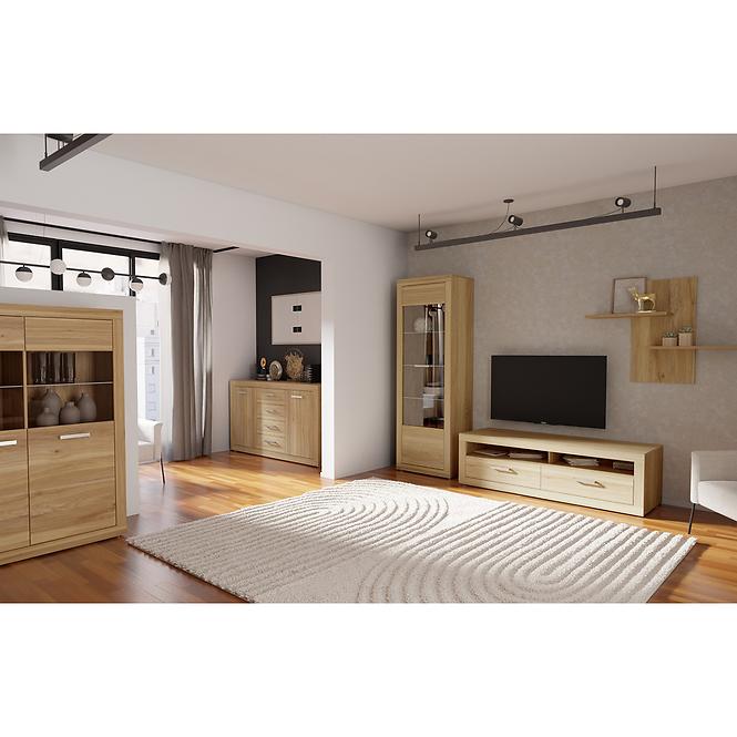 Závěsná police Talino dub Mauvella TBBB02-D108,6