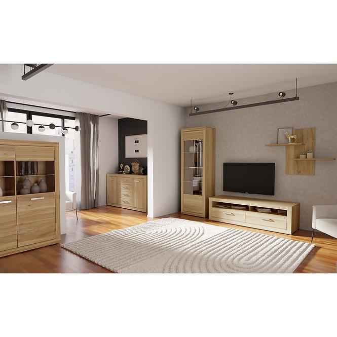 Vitrína Talino L/R dub Mauvella Tbbv713-D108,11