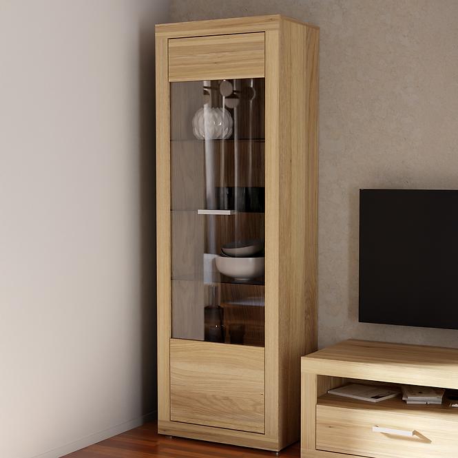 Vitrína Talino L/R dub Mauvella Tbbv713-D108,9