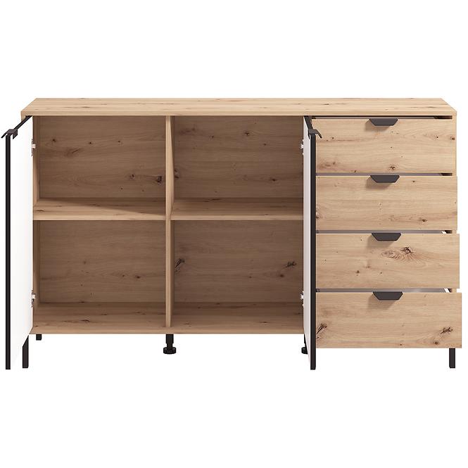 Komoda Vandea 3K4F artisan/černá 11013378 ,6