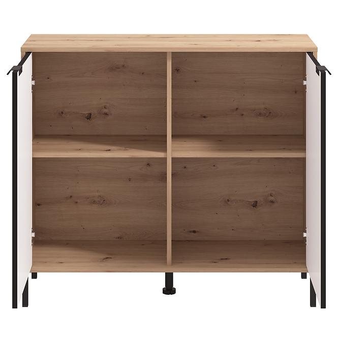 Komoda Vandea 2K2V artisan/černá 11013747,5