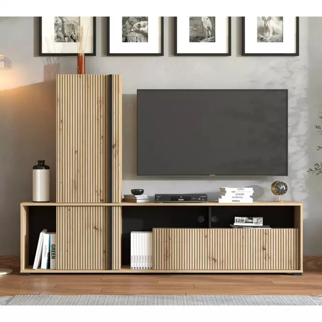 Obývací Stěna Chania artisan/černá 11013496
