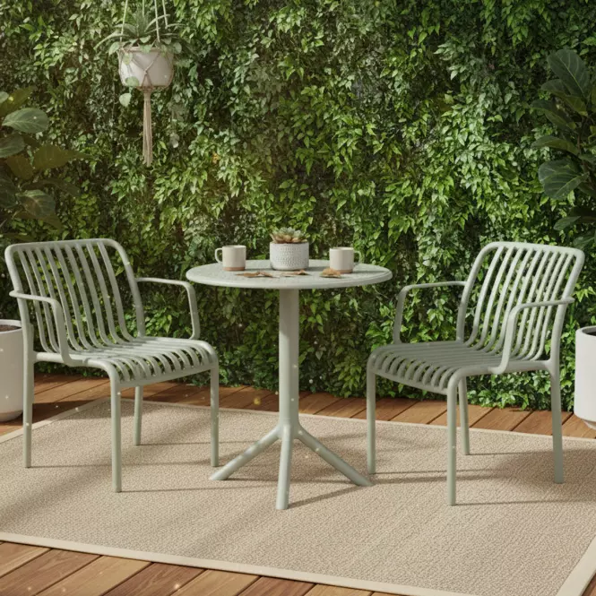 Plastová židle zelená