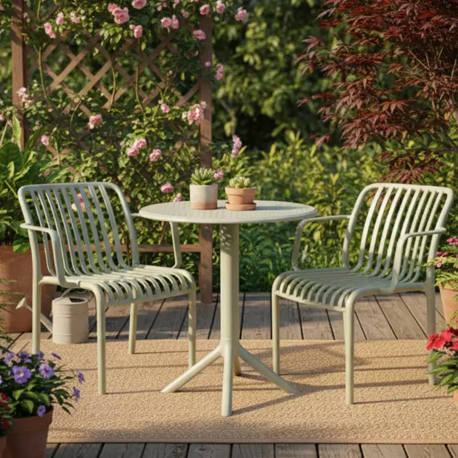 Plastová židle zelená