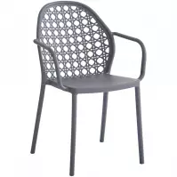 Plastová židle antracit  82x58x54 cm