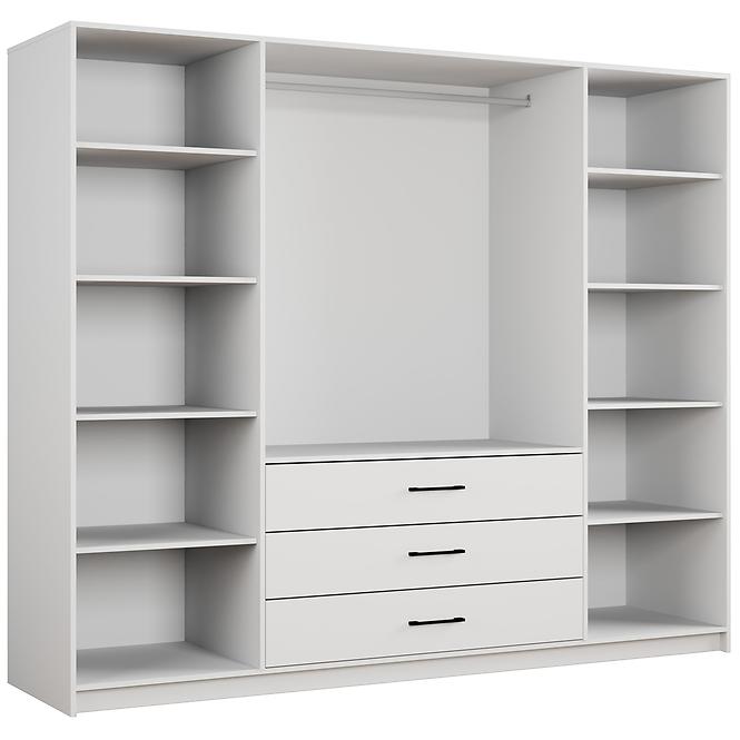 Šatní skříň Belluno 240 bílý,2