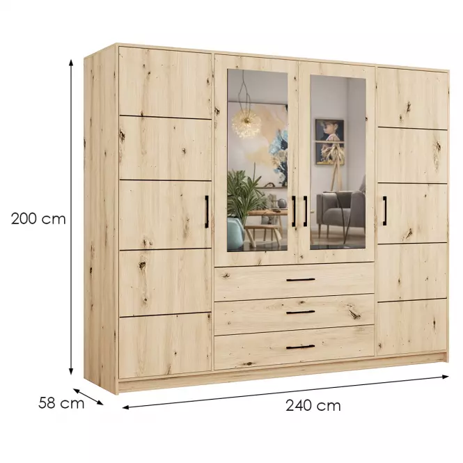 Šatní skříň Belluno 240 artisan