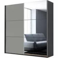 Šatní skříň Vigo 120 platinum/zrcadlo