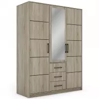 Šatní skříň Bollate 3 sonoma