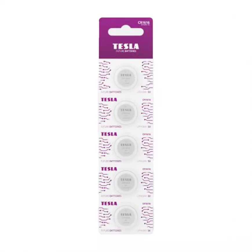 Baterie Tesla CR 1616 5 ks
