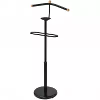 Věšák na oblečení/němý sluha GC7503 černá/přírodní