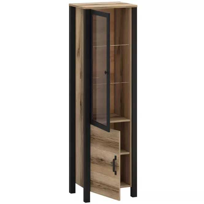 Vitrína Derby A Light + Black,2