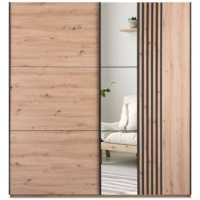 Šatní skříň Sintra 203 artisan/zrcadlo