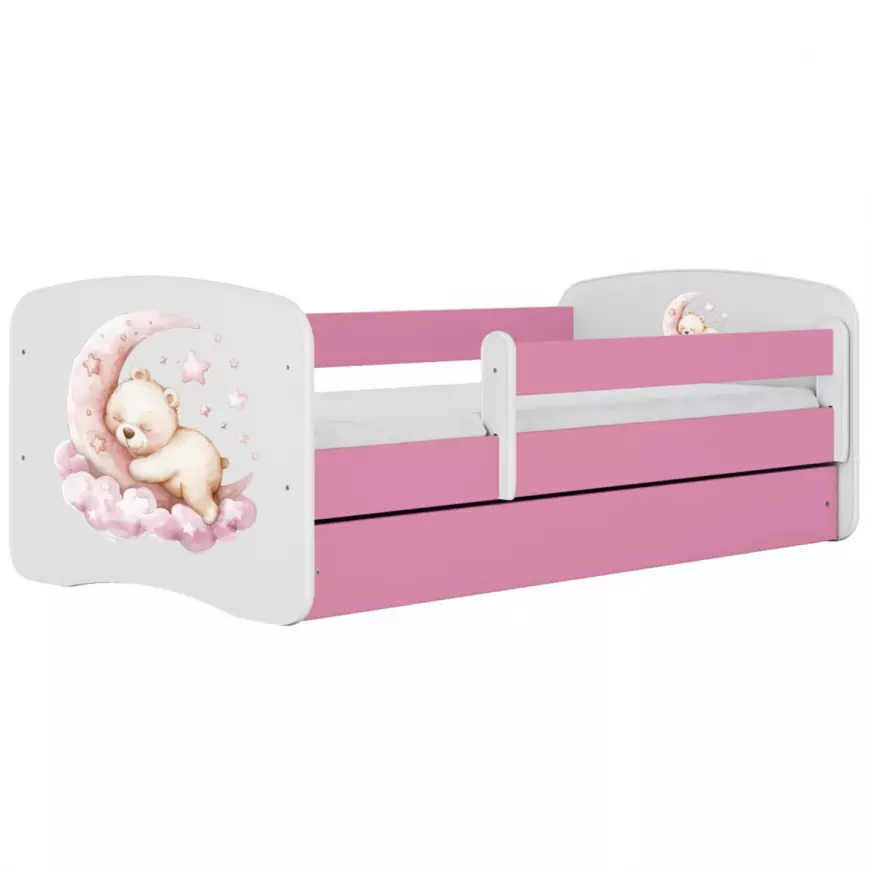 Dětská postel Babydreams+SZ+M růžová 70x140 sen