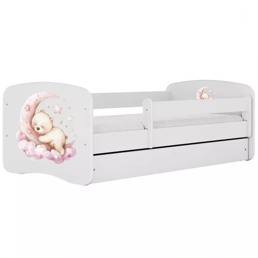 Dětská postel Babydreams+SZ+M bílá 80x180 sen