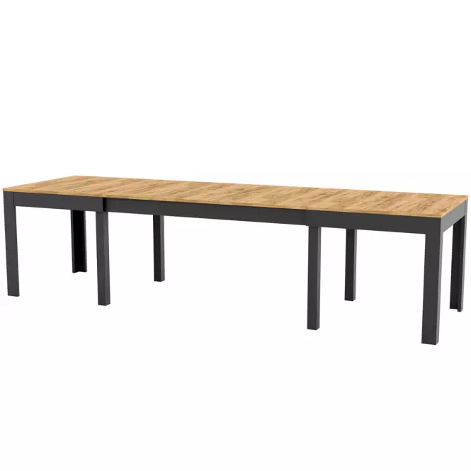 Skládací stůl Wenus dub craft/černá