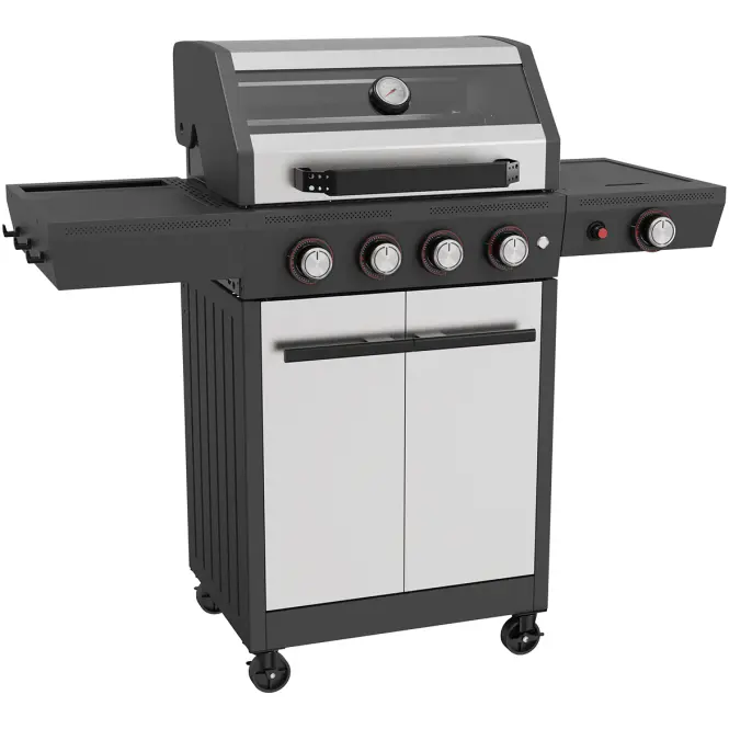 Plynový gril Mercado Luxe silver 4+1, 15KW